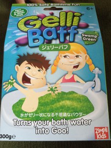 Gelli Baff(ジェリーバフ)で洗面器で遊んでみました