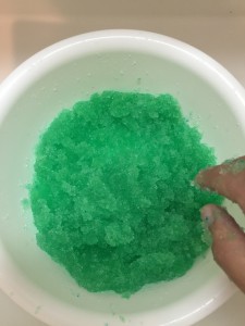 洗面器でやってみる