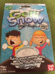 娘がGelli Snow(ジェリースノー)で遊んでみたよ